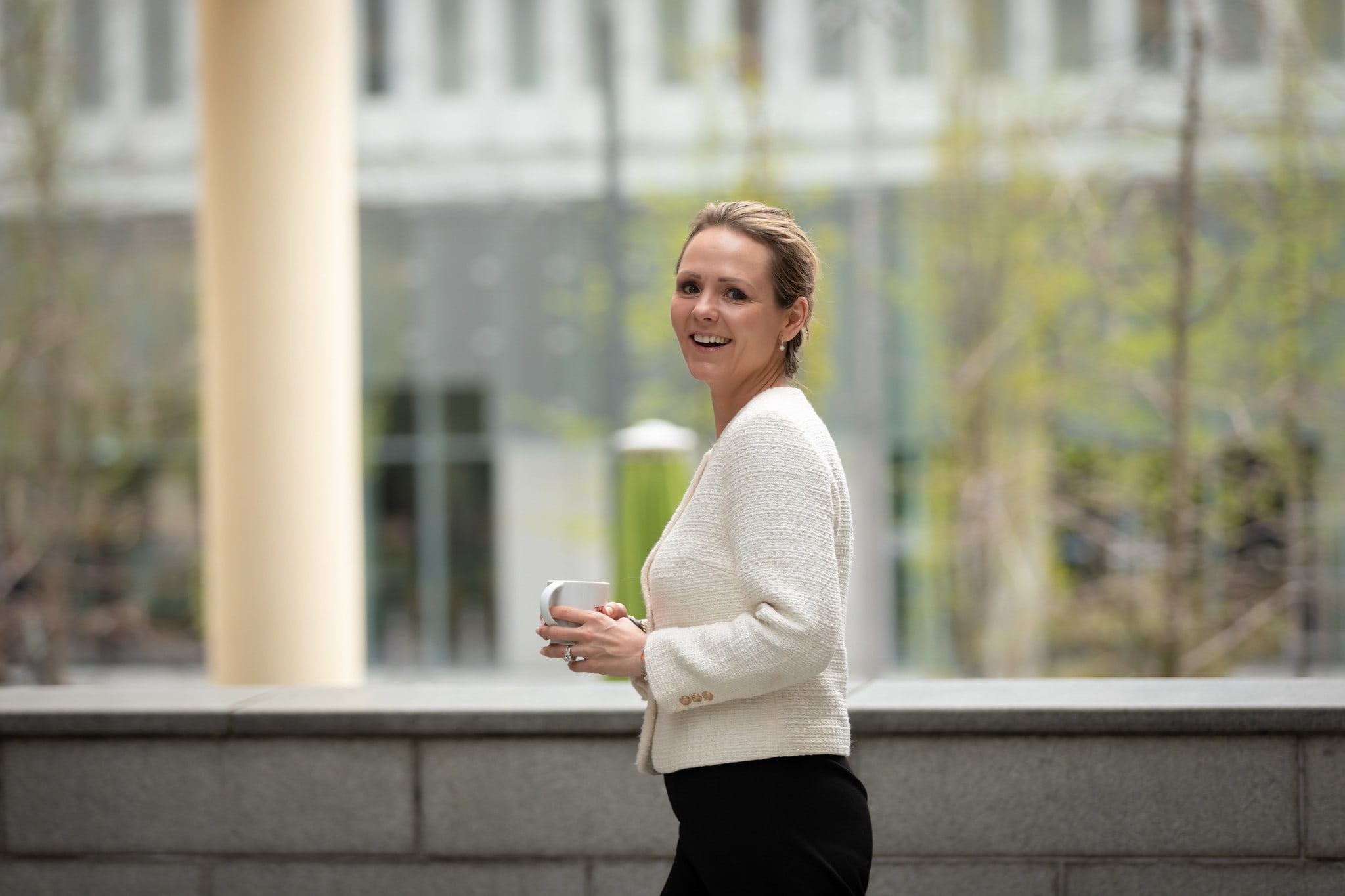 Linda Hofstad Helleland utenfor Stortinget